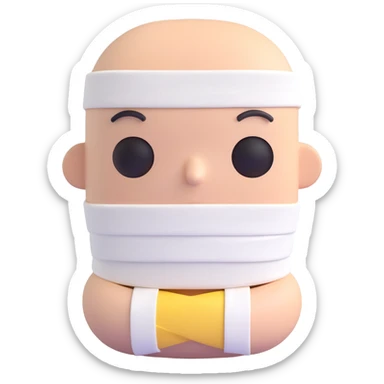 sad face with a bandage sticker