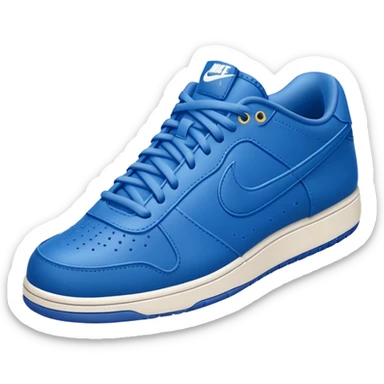 photo-realistic blue Nike tennis shoe sticker
