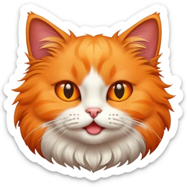Cat mewing sticker