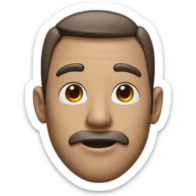 a man with a large lips and ears sticker