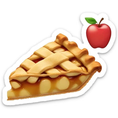 apple pie slice sticker