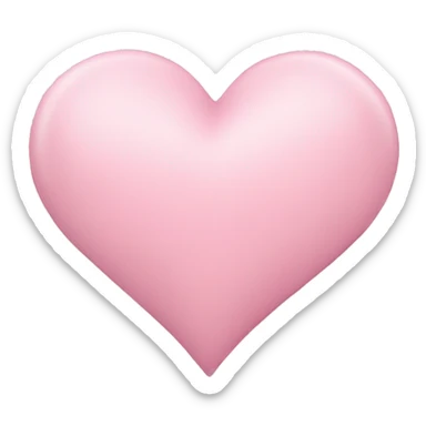 Light pink heart sticker