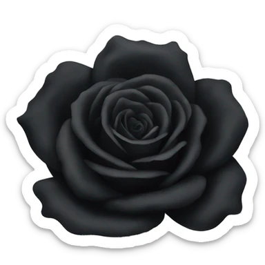 Black rose  sticker