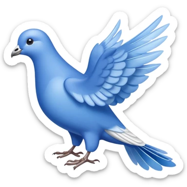 Palomita azul sticker