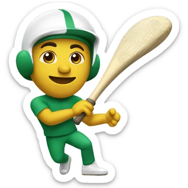 PERSON PLAYING JAI ALAI sticker