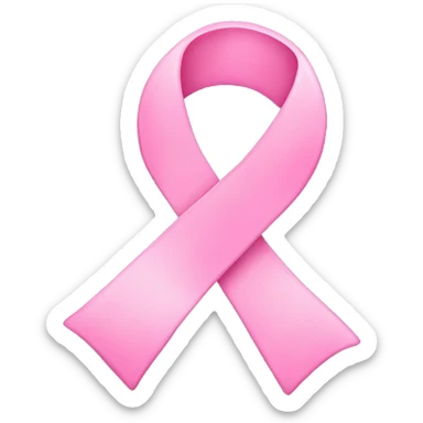 Breast cancer ribbon sticker