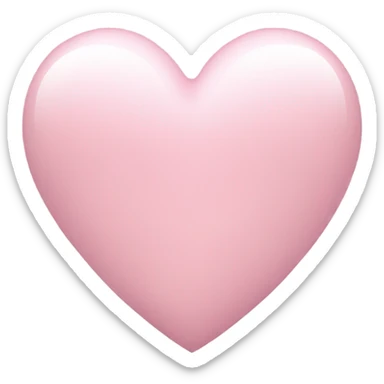 Light pink heart sticker