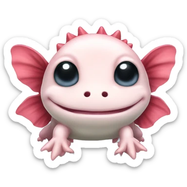 cute axolotl sticker