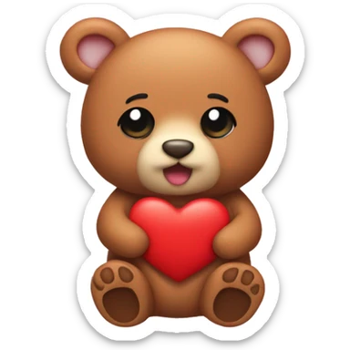 Ositos con corazones sticker
