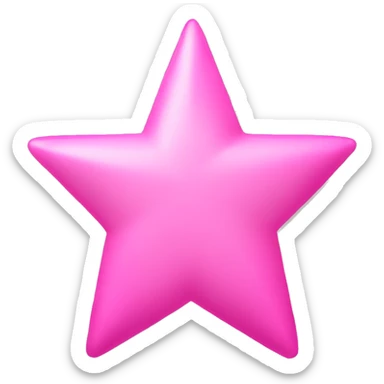 pink star sharp  sticker