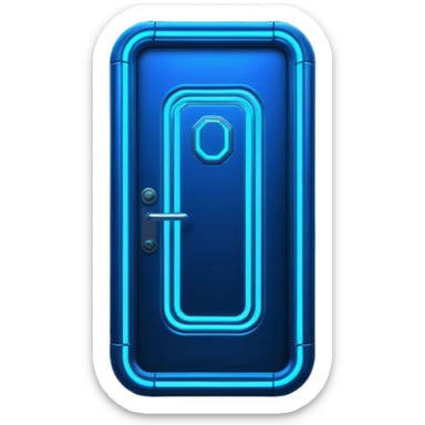 cyberpunk neon door sticker