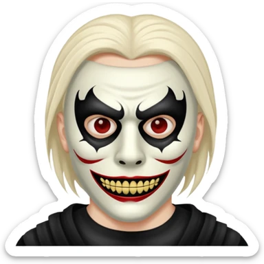 horror masked man sticker