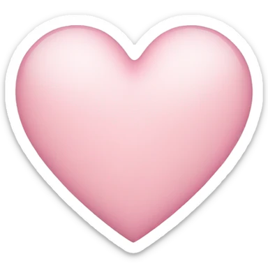 Light pink heart sticker