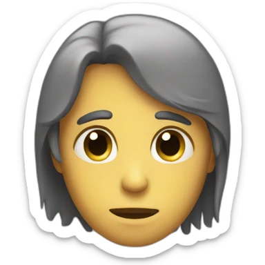 Sad and lonely but happy sticker