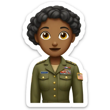 The love of a girl with a military sticker
