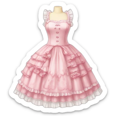 lolita dress sticker