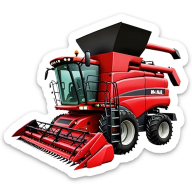 Combine Harvester - Case IH 8250 (Model Year: 2022) (Iconic colour: Red) sticker