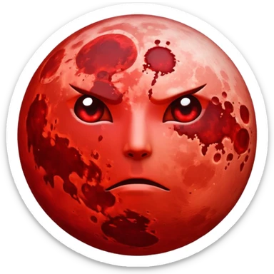 Blood moon sticker