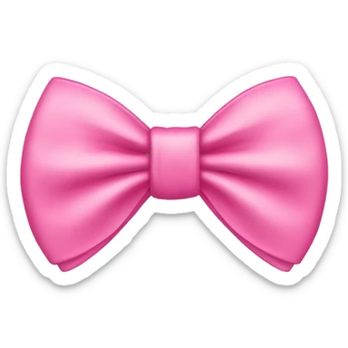 Cute pink bow tie sticker