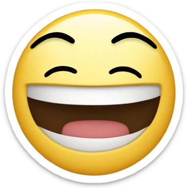 Emoji smiling sticker