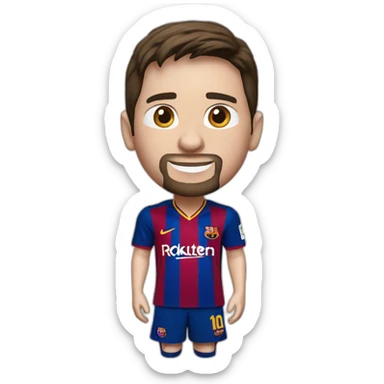 Lionel Messi champion 's league sticker