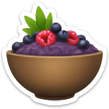 acai bowl with fruit  sticker