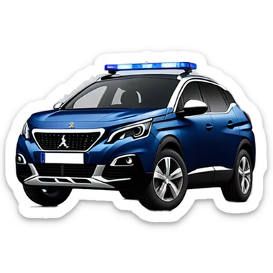 Peugeot 3008 gendarmerie  sticker