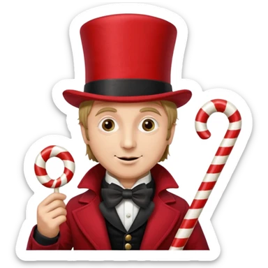 Wonka navidad sticker