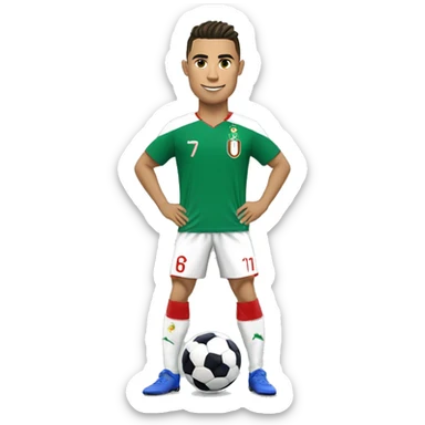 Cr7 avec le maillot de l'Algérie  sticker