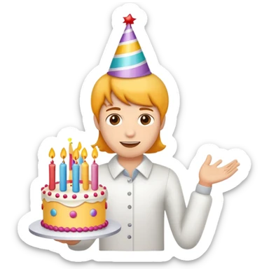 Birthday sticker