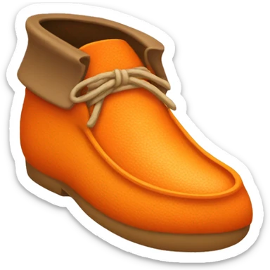 orange moccasin sticker