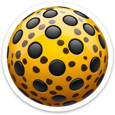 Cheetah print lucky nine ball sticker