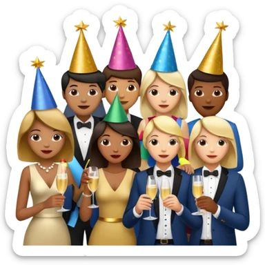 Happy new years sticker