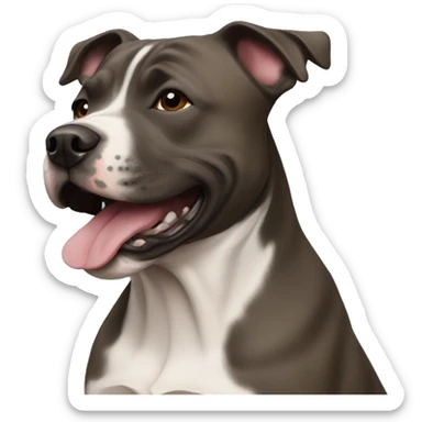 a staffy dog  sticker