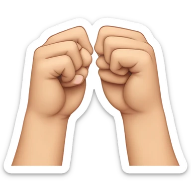 Pinky promise fingers  sticker