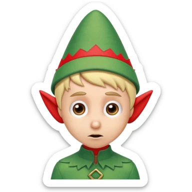 Worries elf on the shelf sticker