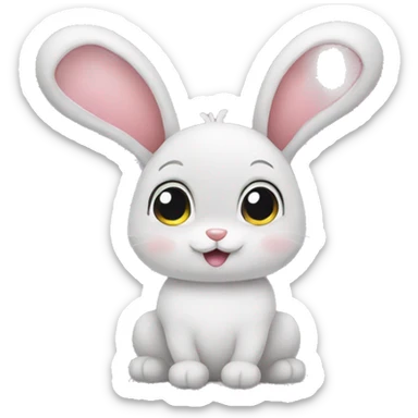 Cute bunny  sticker
