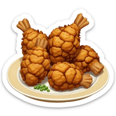 Japanese fried chicken karaage sticker