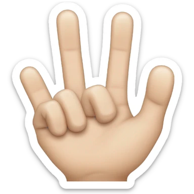 Pointer finger going into okay hand emoji sticker