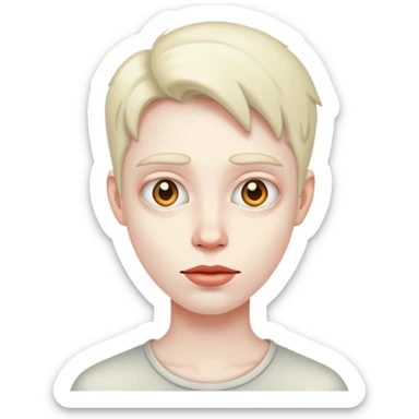 nut job character, quirky and wild sticker