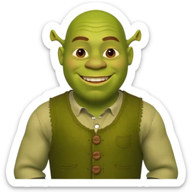 Shrek from the movie sticker