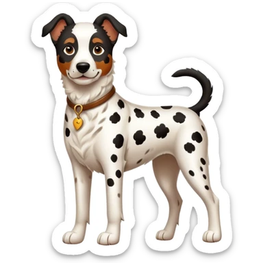 Belgium shepherd with Dalmatian  sticker