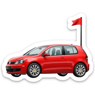 GOLF VI red sticker