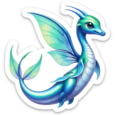 Shiny Exotic Dratini-Celebi-Hybrid-Creature sticker