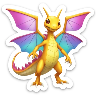 Shiny Colorful Heracross-Vikavolt-Dragon-Pokémon Full Body sticker