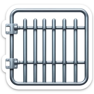 prison bars sticker