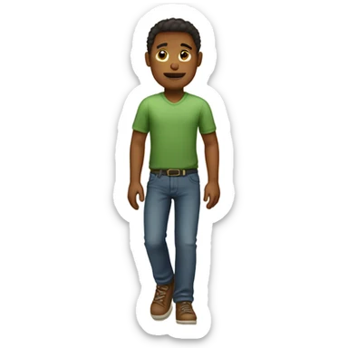 Human with 3rd leg sticker