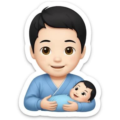 japanese male baby sticker
