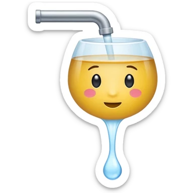 helle leicht gelbliche flüssigkeit fliesst in ein urinalkondom sticker