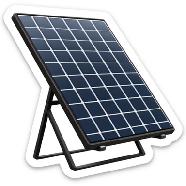 2d solar panel lines sticker